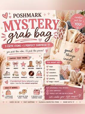 ✨🎀 POSHMARK MYSTERY GRAB BAG 🎀✨